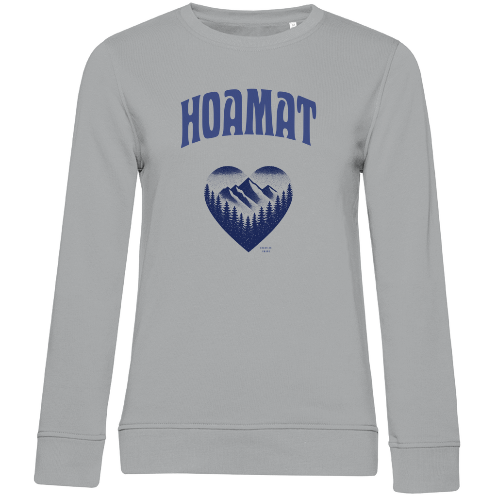 Damen Premium Bio Sweatshirt Hoamat - blau