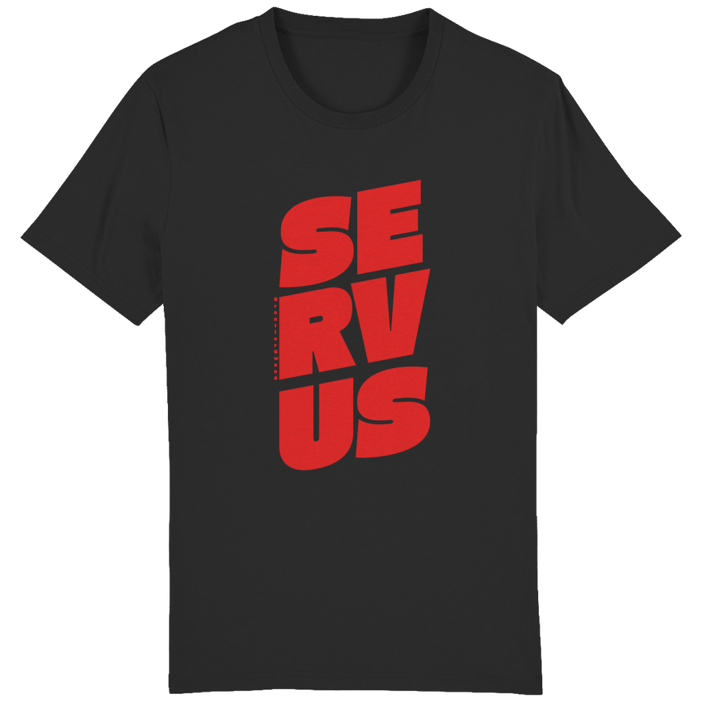 Bayerisches Herren T-Shirt Servus - rot - Grantler Gwand