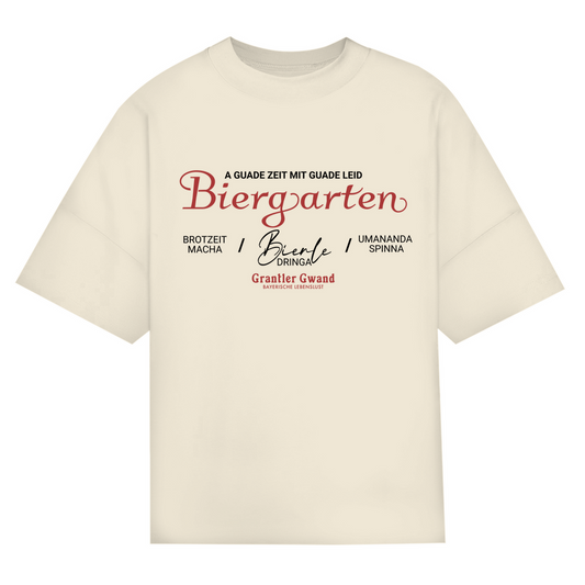 Bayerisches Oversize T-Shirt Unisex - A guade Zeit mit guade Leid - Grantler Gwand