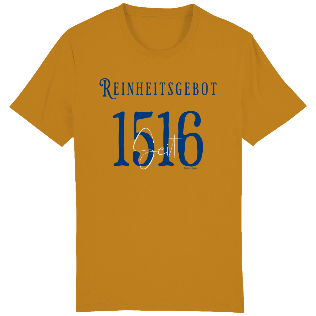 Bayerisches Herren T-Shirt Reinheitsgebot seit 1516 - blau/weiß - Grantler Gwand