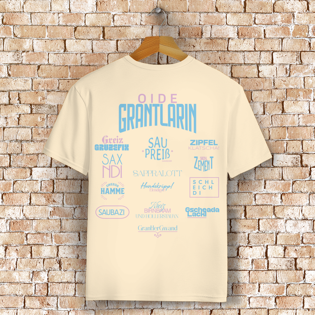 Bayerisches T-Shirt Unisex - Oide Grantlarin - Grantler Gwand