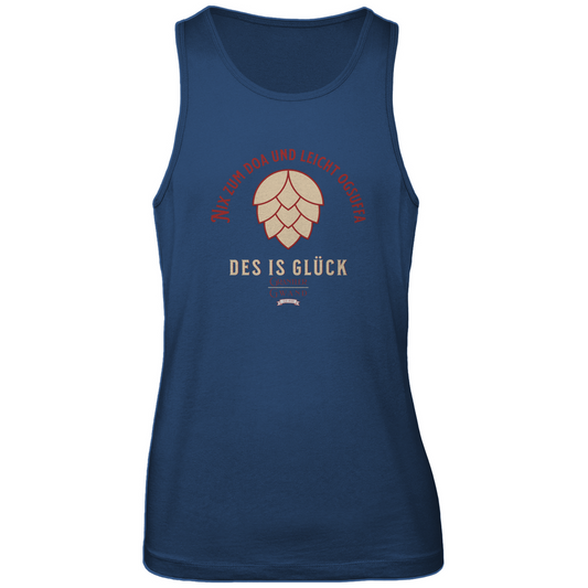 Bayerisches Herren Premium Tank Top Nix zum doa und leicht ogsuffa - rot/beige - Grantler Gwand