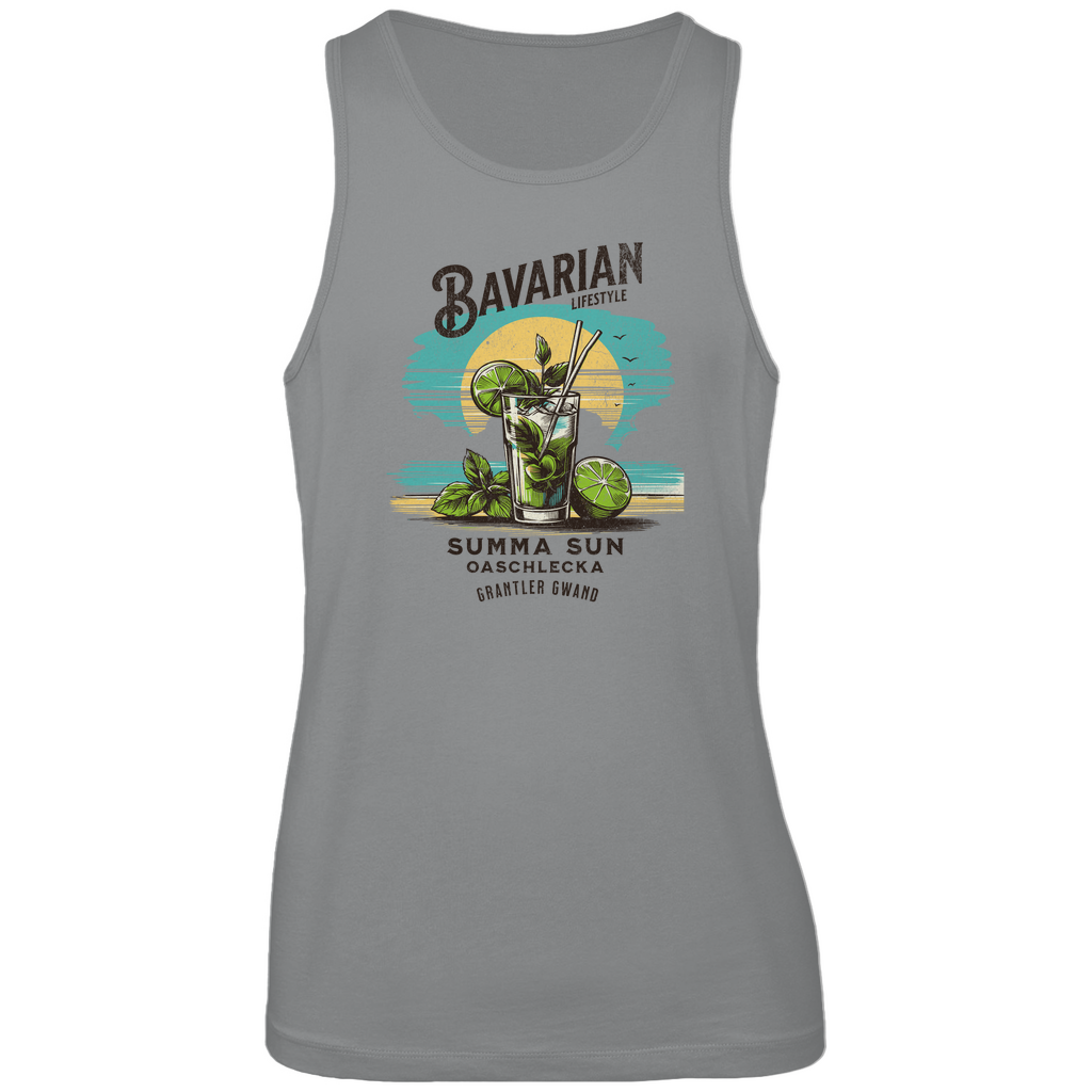 Bayerisches Herren Premium Tank Top Bavarian Lifestyle - Summa, Sun, Oaschlecka - Grantler Gwand