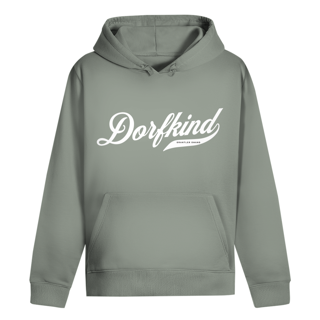 Bayerischer Hoodie Unisex - Dorfkind - weiß - Grantler Gwand