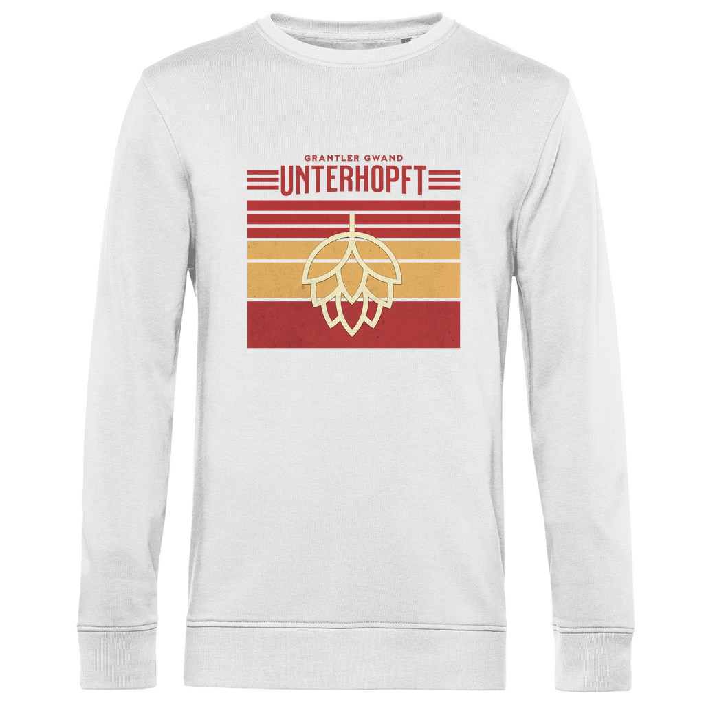 Herren Premium Bio Sweatshirt Unterhopft - rot