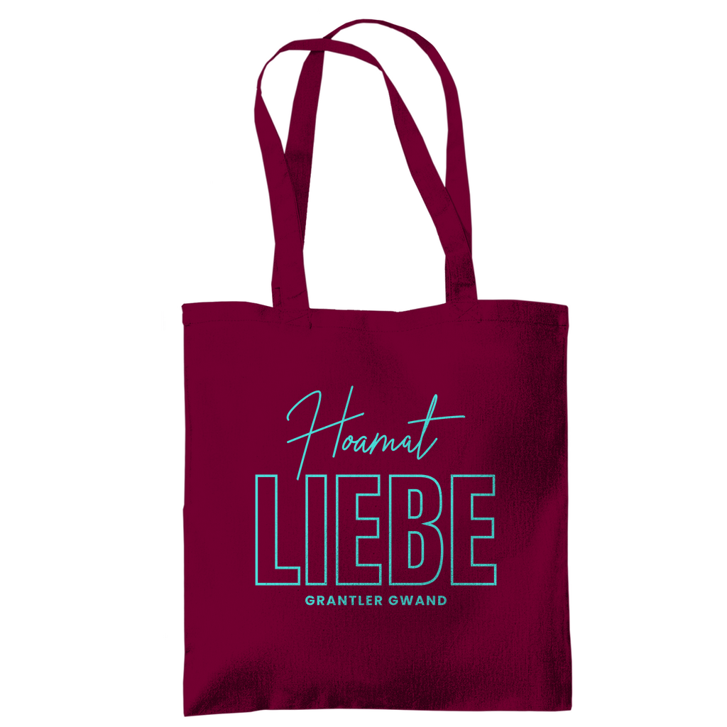 Bayerische Tragetasche Hoamat Liebe - Mint - Grantler Gwand