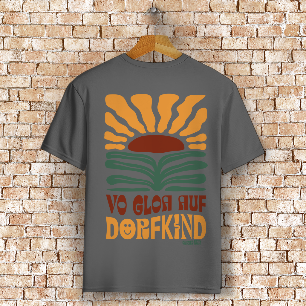 Bayerisches T-Shirt Unisex - Vo gloa auf Dorfkind - Grantler Gwand