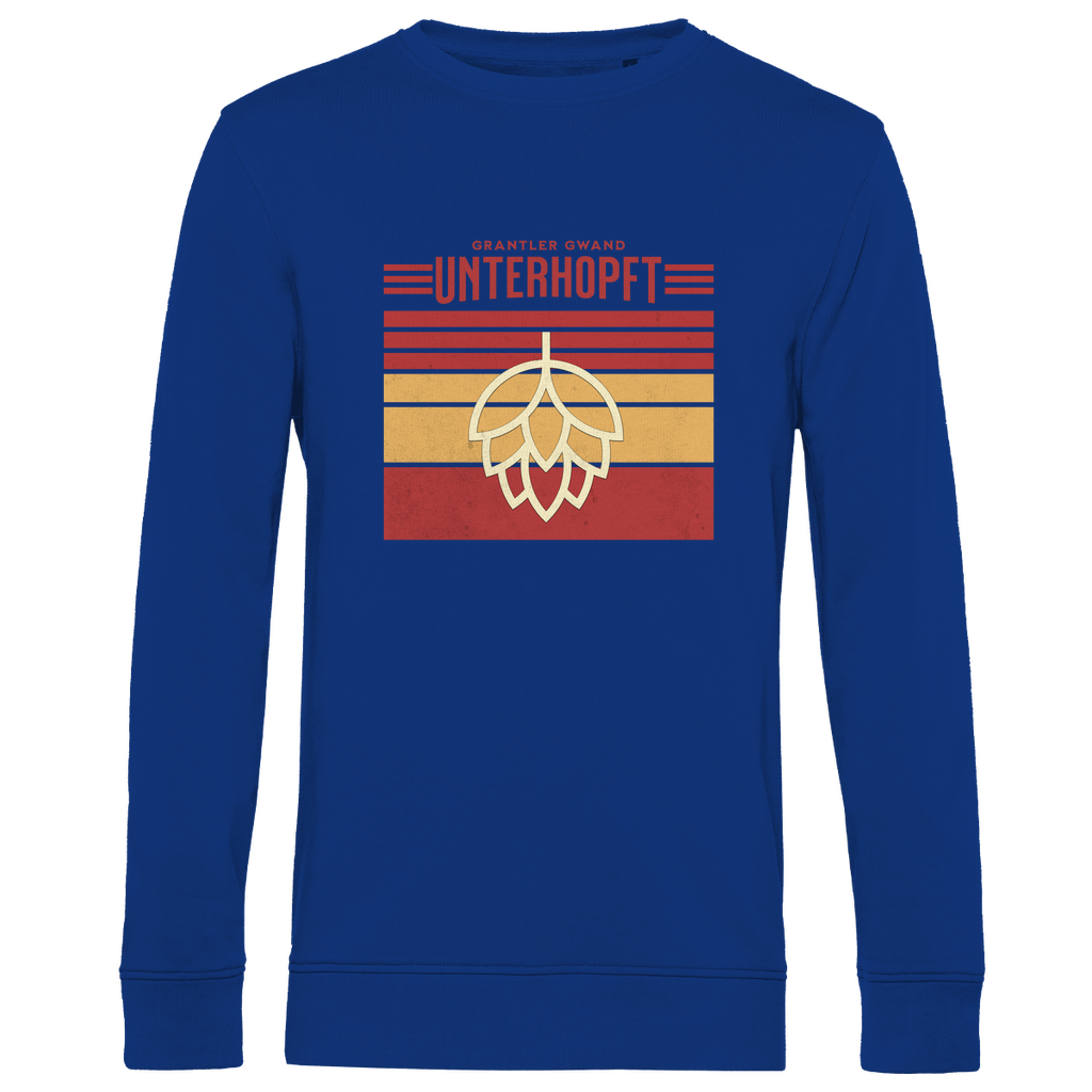 Herren Premium Bio Sweatshirt Unterhopft - rot