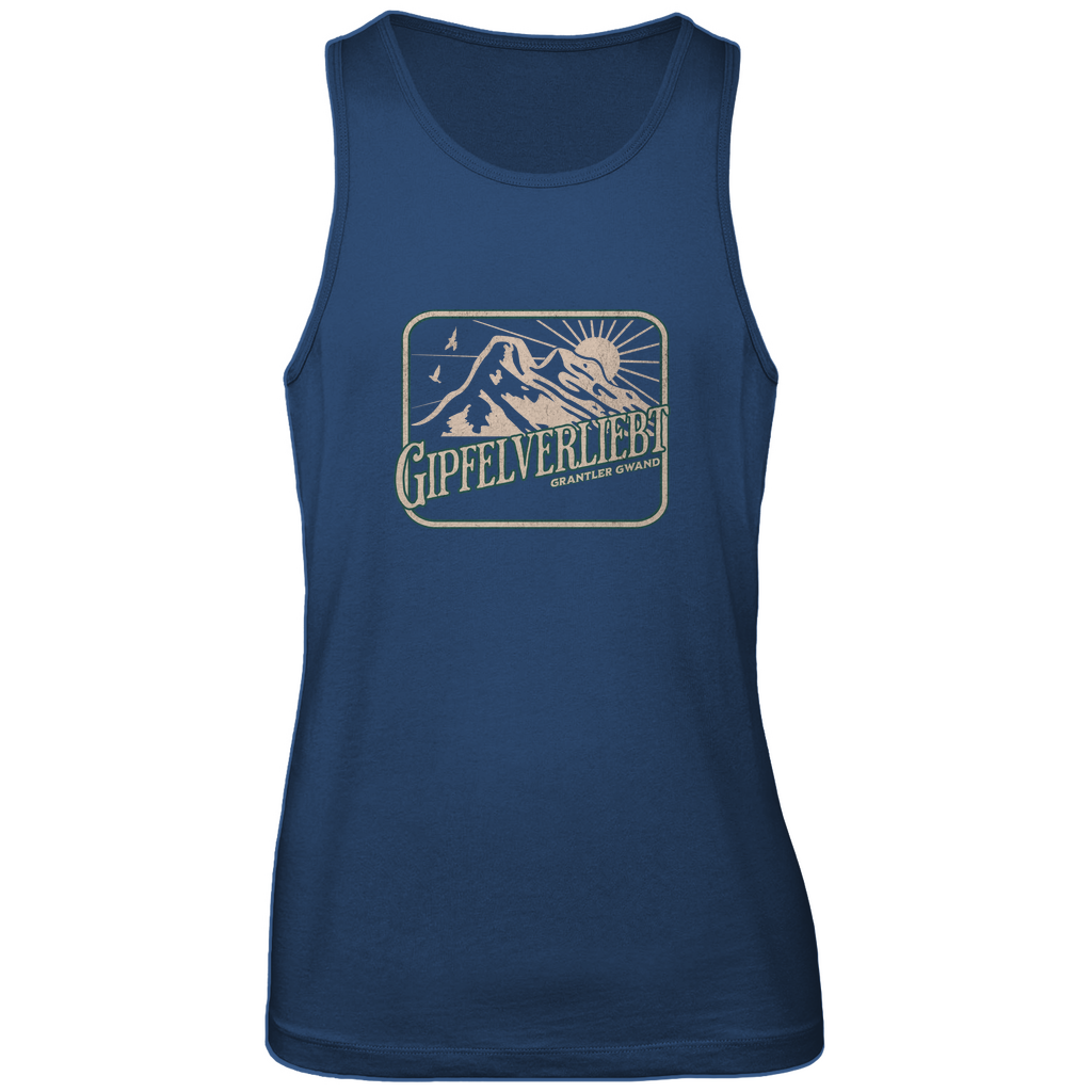 Bayerische Herren Premium Tank Top Gipfelverliebt - grün/gold - Grantler Gwand