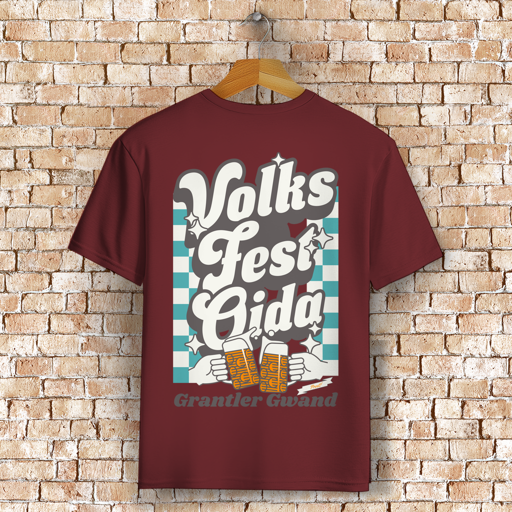 Bayerisches T-Shirt Unisex - Volksfest Oida - Grantler Gwand