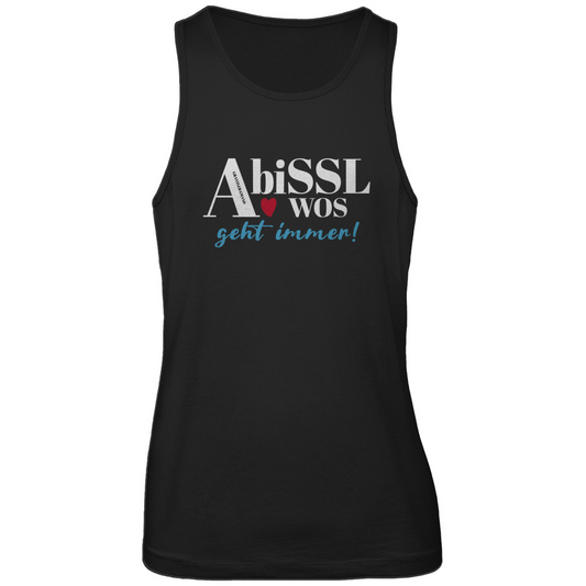 Bayerisches Herren Premium Tank Top A bissl wos geht immer - blau - Grantler Gwand