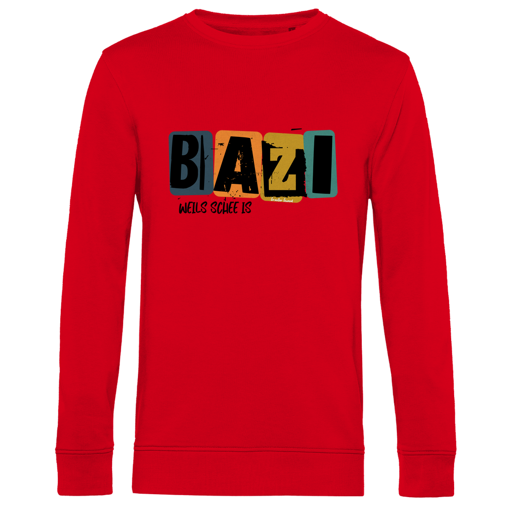 Herren Premium Bio Sweatshirt Bazi, weils schee is