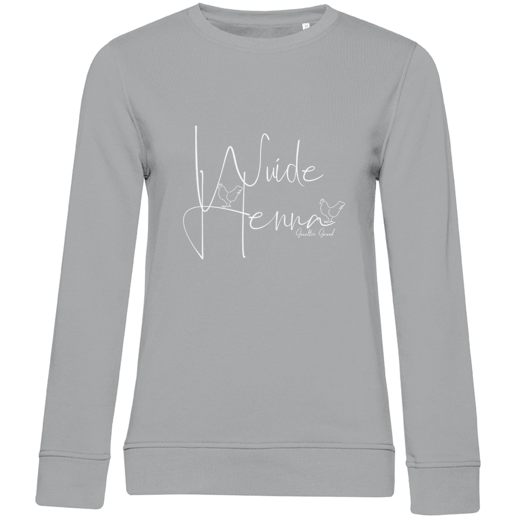 Damen Premium Bio Sweatshirt wuide Henna - weiß