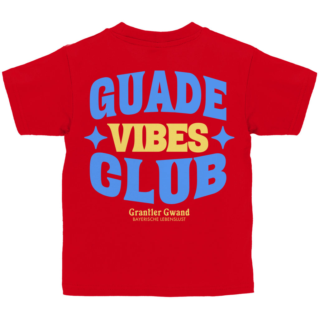 Bayerisches Kinder T-Shirt - Guade Vibes Club - Grantler Gwand