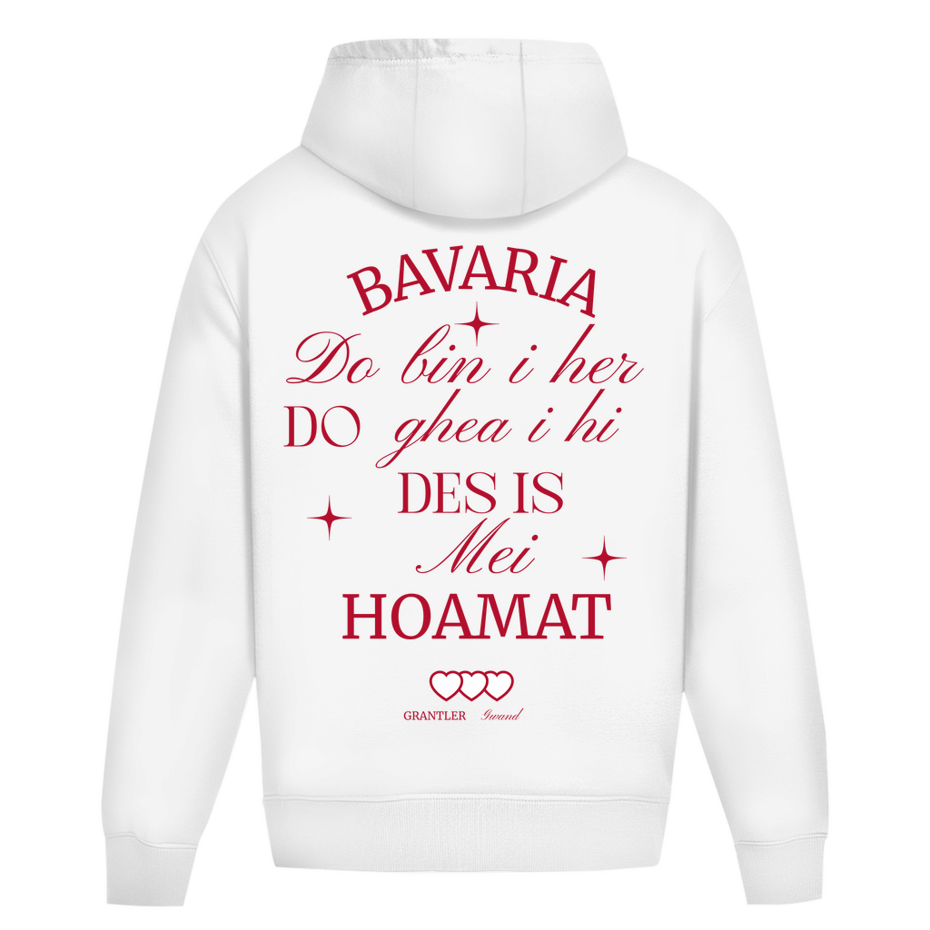 Bayerischer Heavy Oversize Hoodie Unisex - Bavaria, do bin I her - Grantler Gwand