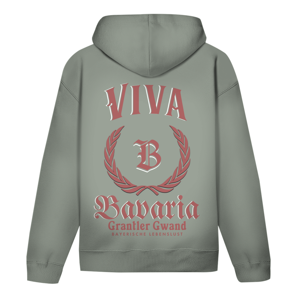 Bayerischer Hoodie Unisex - Viva Bavaria rot - Grantler Gwand