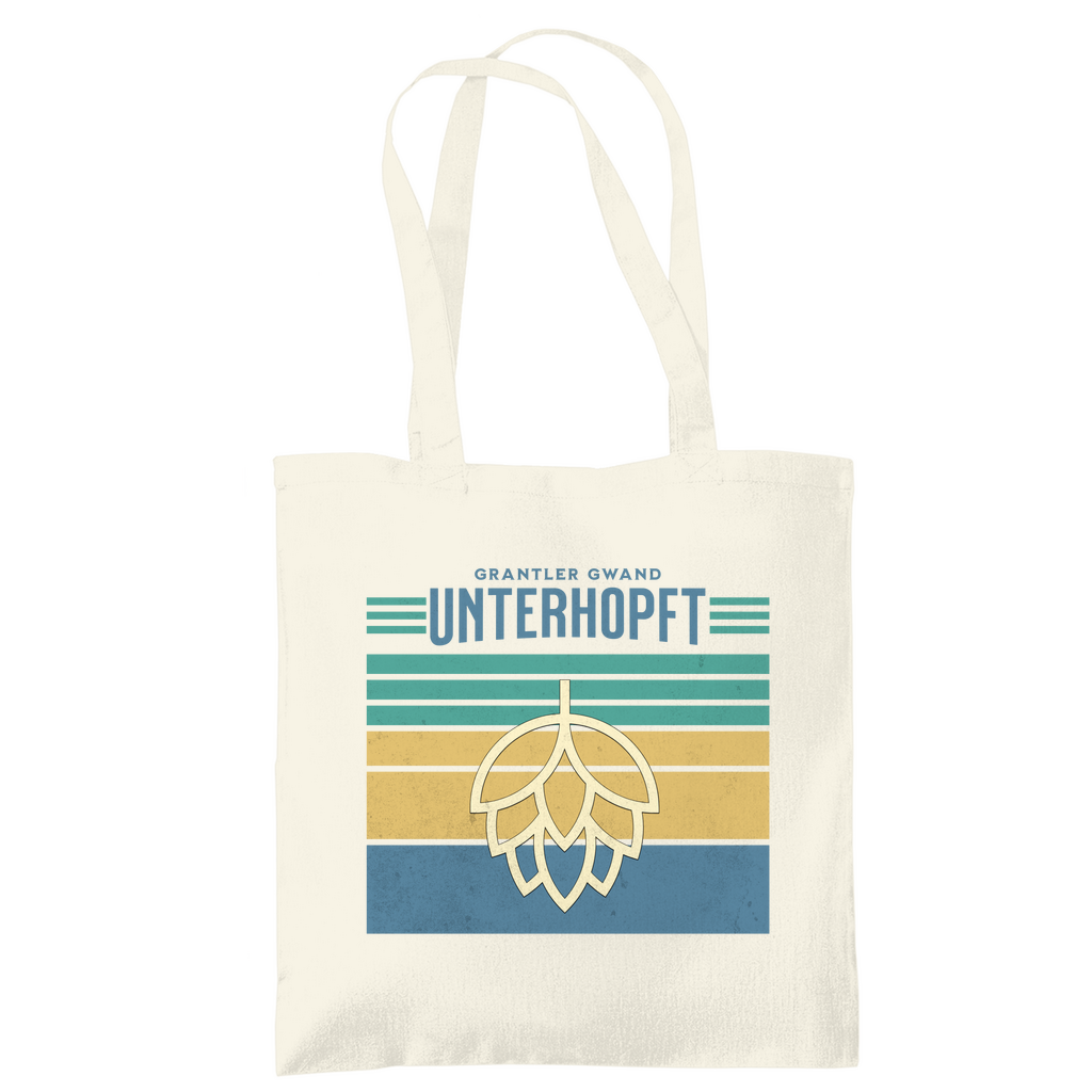Bayerische Tragetasche - Unterhopft - blau - Grantler Gwand