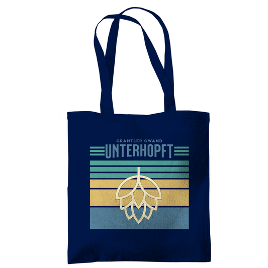 Bayerische Tragetasche - Unterhopft - blau - Grantler Gwand