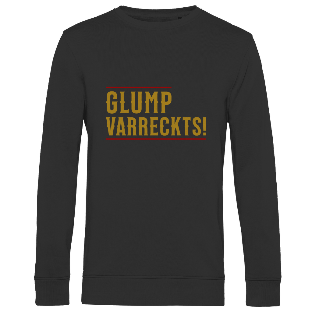 Bayerisches Herren Premium Bio Sweatshirt Glump varreckts - gold - Grantler Gwand