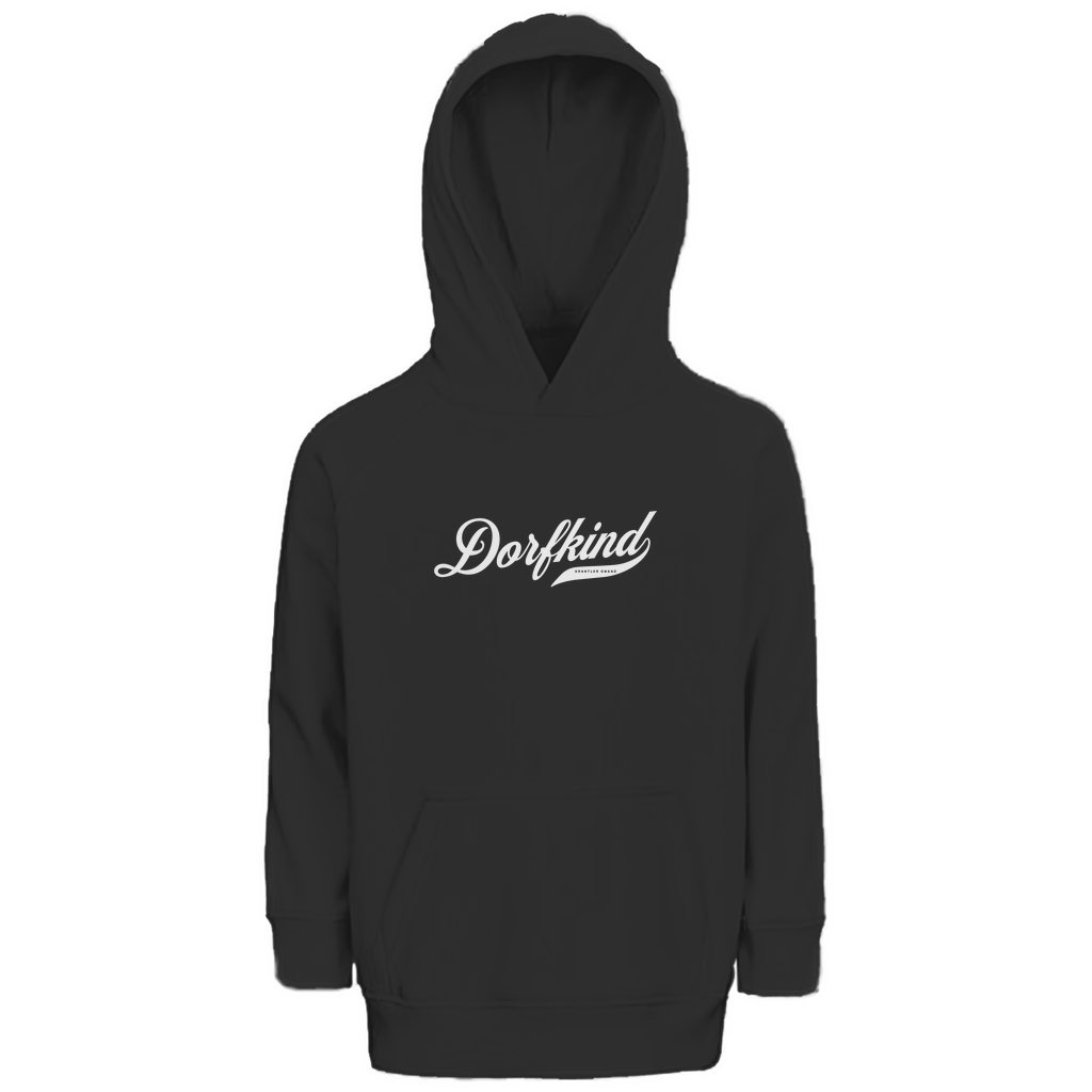 Bayerischer Kinder Premium Bio Hoodie Dorfkind - weiß - Grantler Gwand