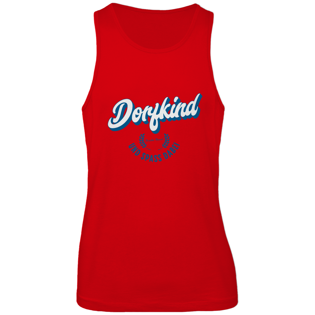 Bayerisches Herren Premium Tank Top Dorfkind und Spaß dabei - blau - Grantler Gwand