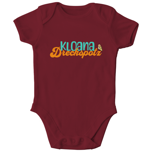 Bayerischer Bio Baby Body kloana Dreckspotz - grün - Grantler Gwand