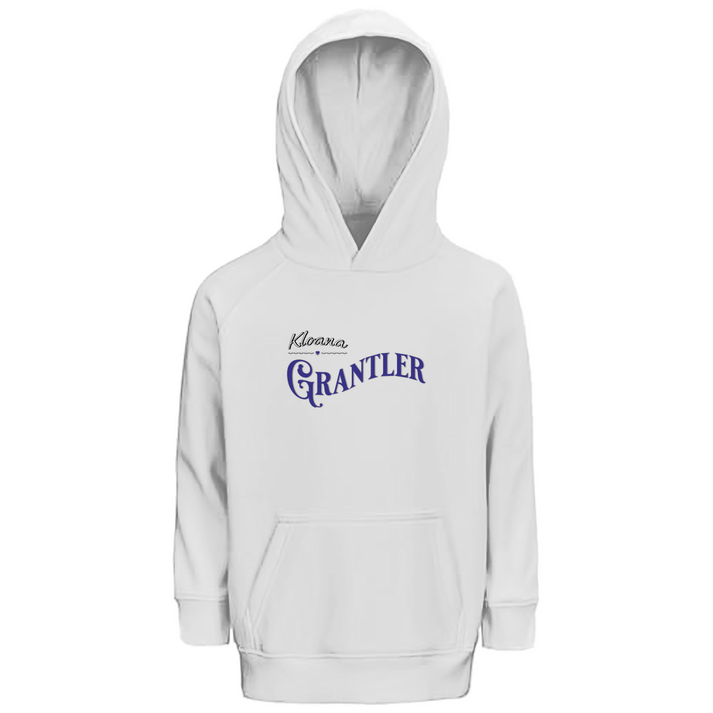 Bayerischer Kinder Premium Bio Hoodie kloana Grantler - weiß - Grantler Gwand