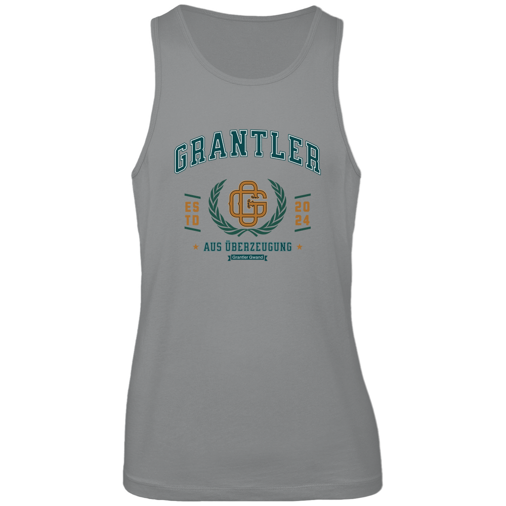Bayerisches Herren Premium Tank Top Grantler aus Überzeugung - grün/gold - Grantler Gwand