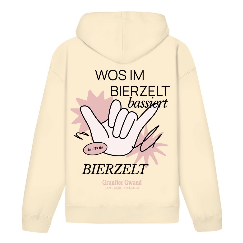 Bayerischer Hoodie Unisex - Wos im Bierzelt bassiert - Grantler Gwand