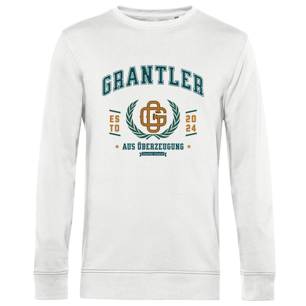 Herren Premium Bio Sweatshirt Grantler aus Überzeugung - grün/gold