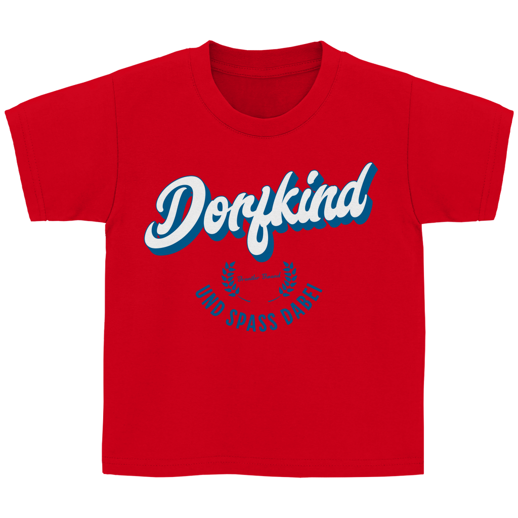 Bayerisches Kinder T-Shirt - Dorfkind und Spaß dabei - Grantler Gwand