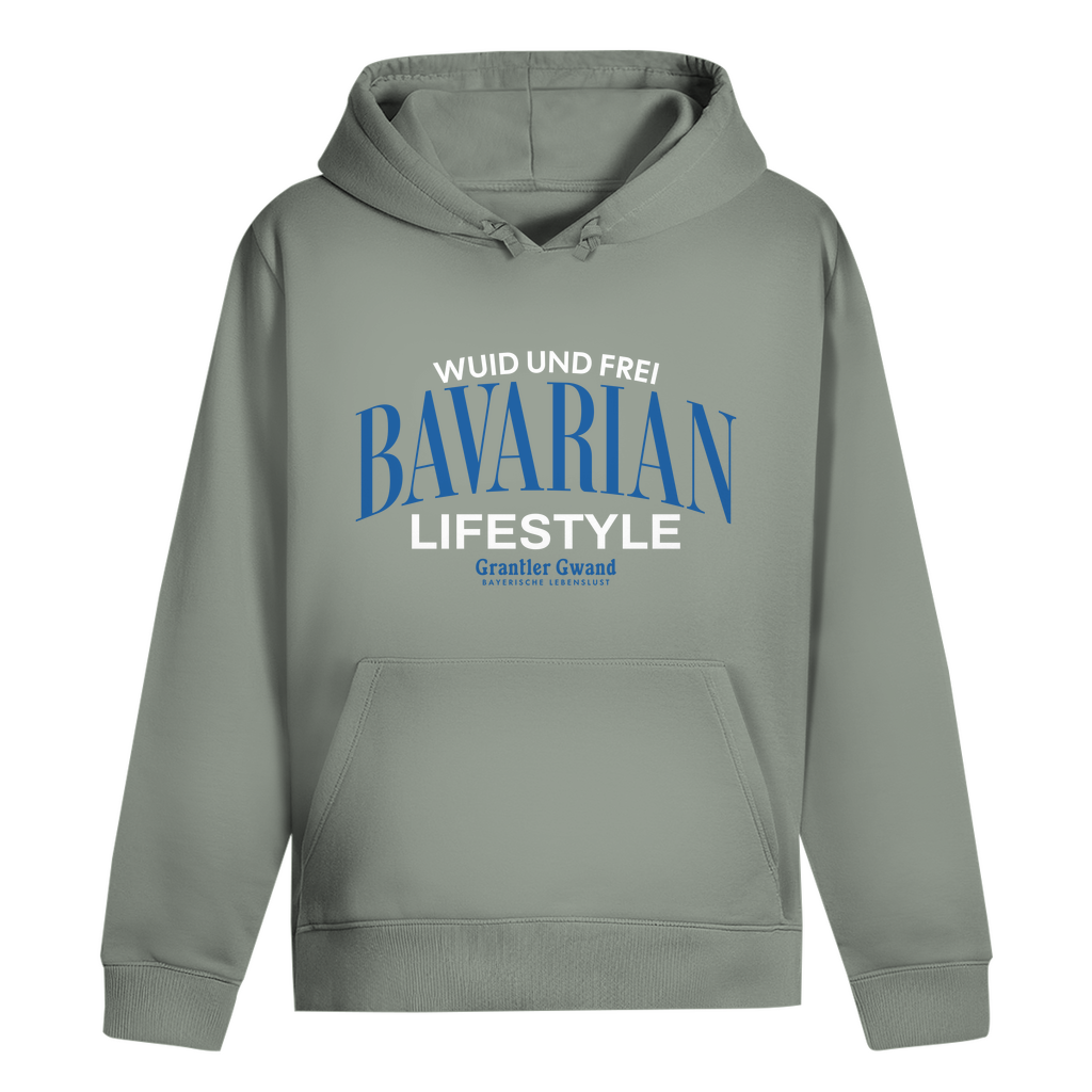Bayerischer Hoodie Unisex - Bavarian Lifestyle - weiß - Grantler Gwand