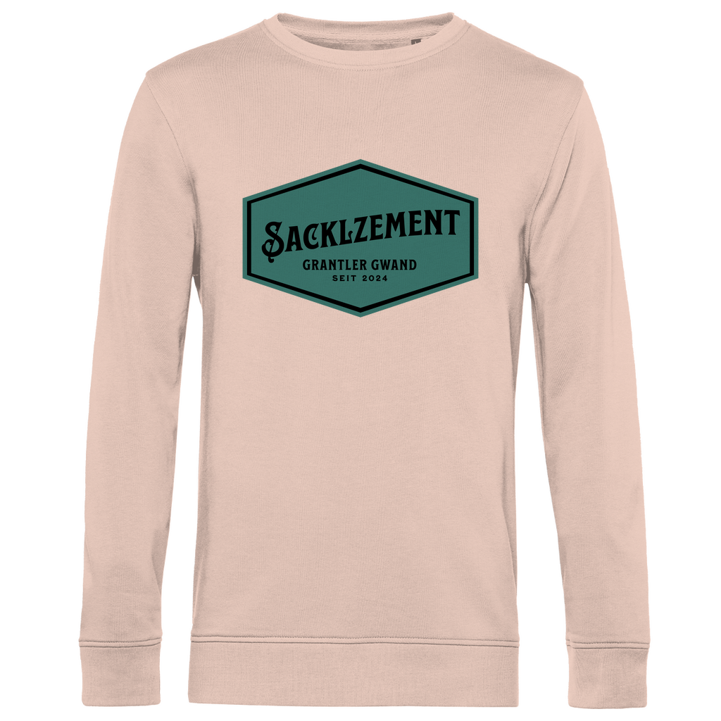 bayerisches Herren Premium Bio Sweatshirt Sacklzement - Grün - Grantler Gwand