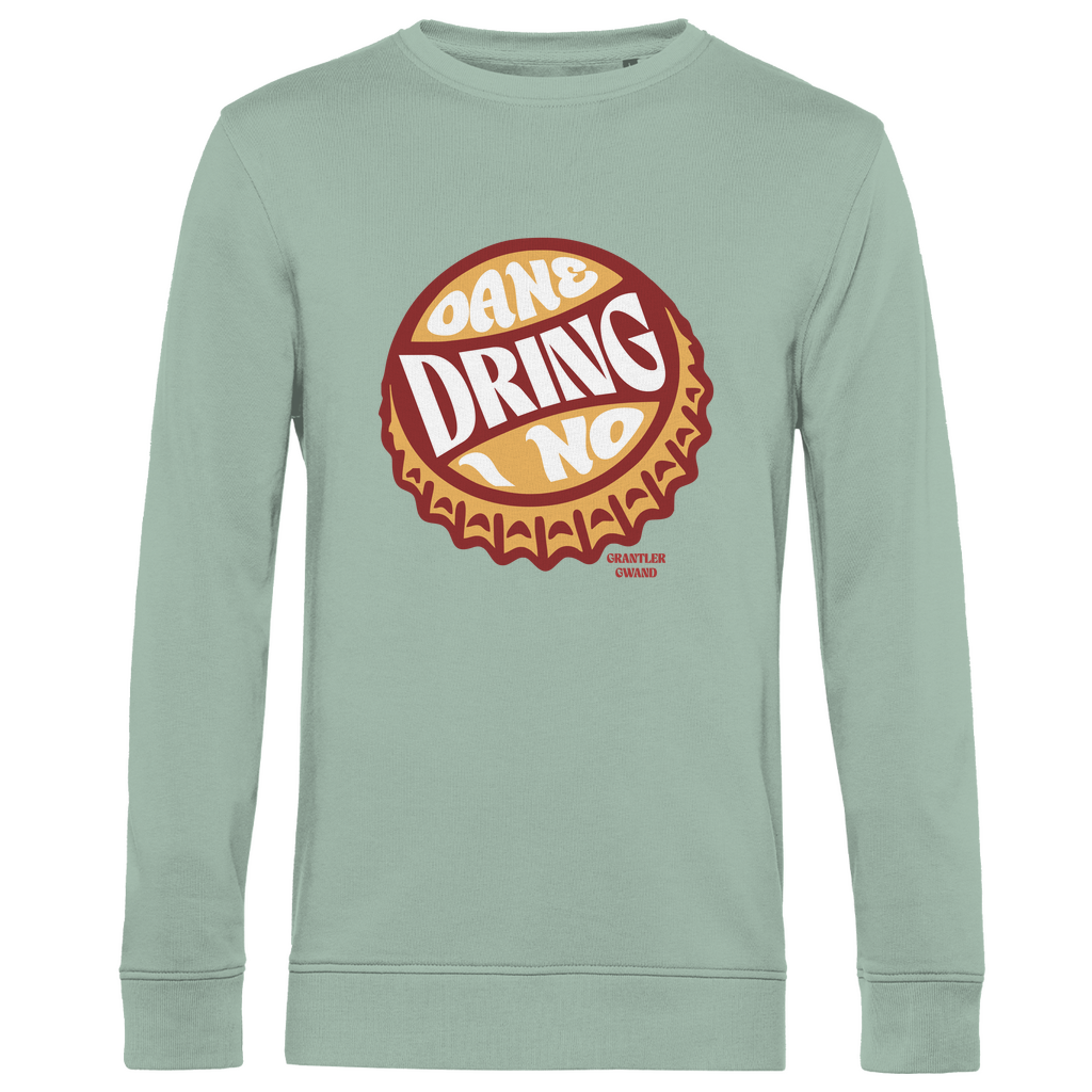 Herren Premium Bio Sweatshirt Oane dring i no - orange/rot