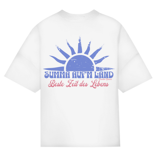 Bayerisches Oversize T-Shirt Unisex -Summa auf´m Land - Grantler Gwand
