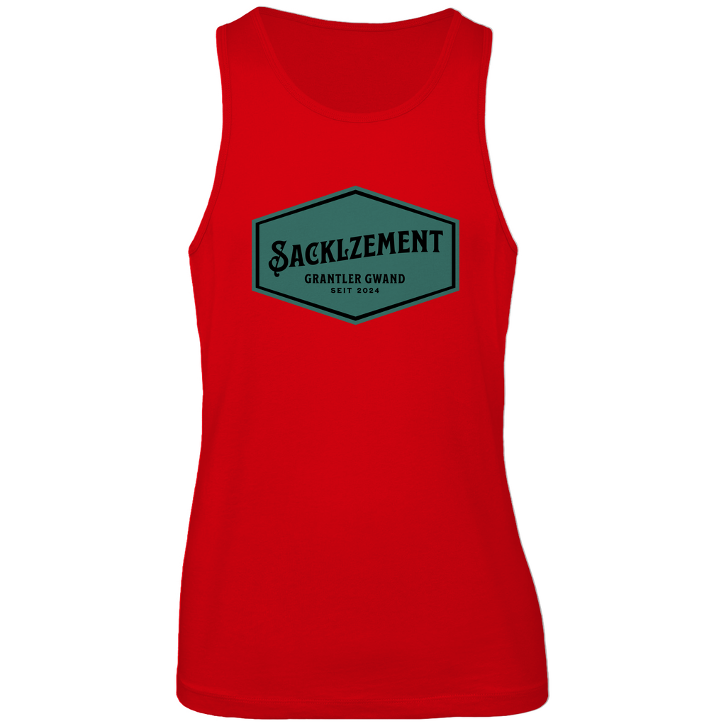 bayerisches Herren Premium Tank Top Sacklzement - Grün - Grantler Gwand