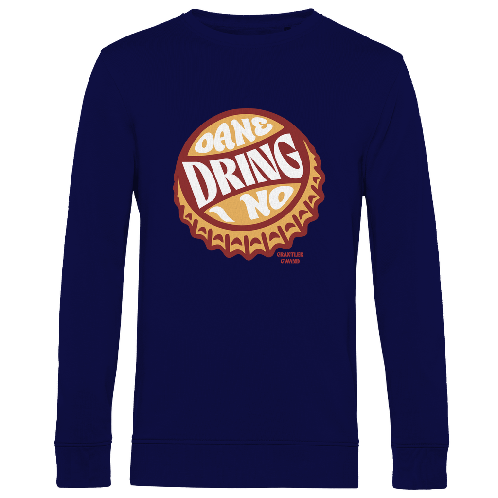 Herren Premium Bio Sweatshirt Oane dring i no - orange/rot