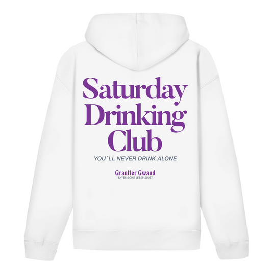 Bayerischer Hoodie Unisex - Saturday Drinking  Lila - Grantler Gwand