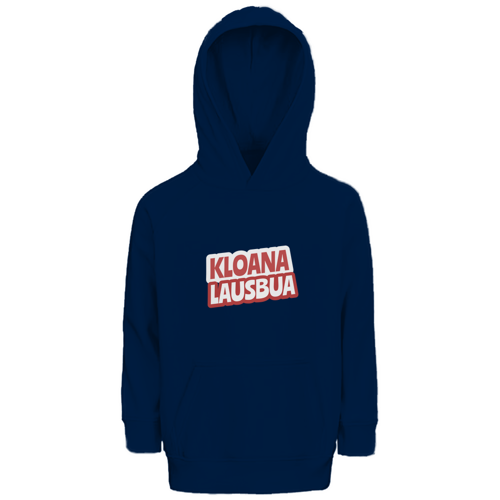 Bayerischer Kinder Premium Bio Hoodie Kloana Lausbua - rot - Grantler Gwand