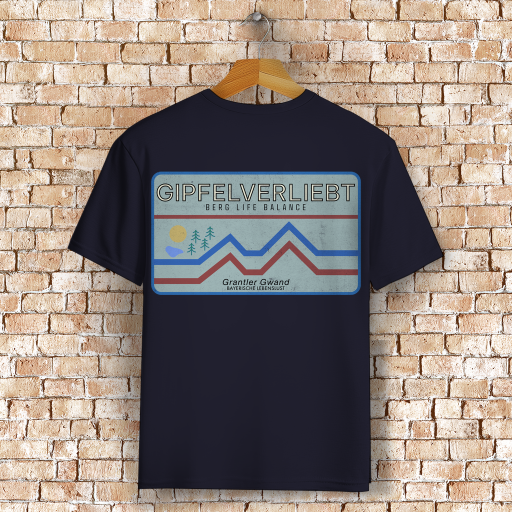 Bayerisches T-Shirt Unisex - Gipfelverliebt - Grantler Gwand