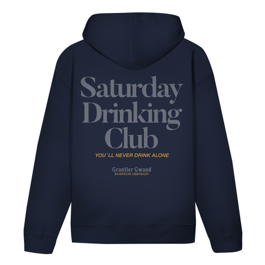 Bayerischer Hoodie Unisex - Saturday Drinking Grau - Grantler Gwand