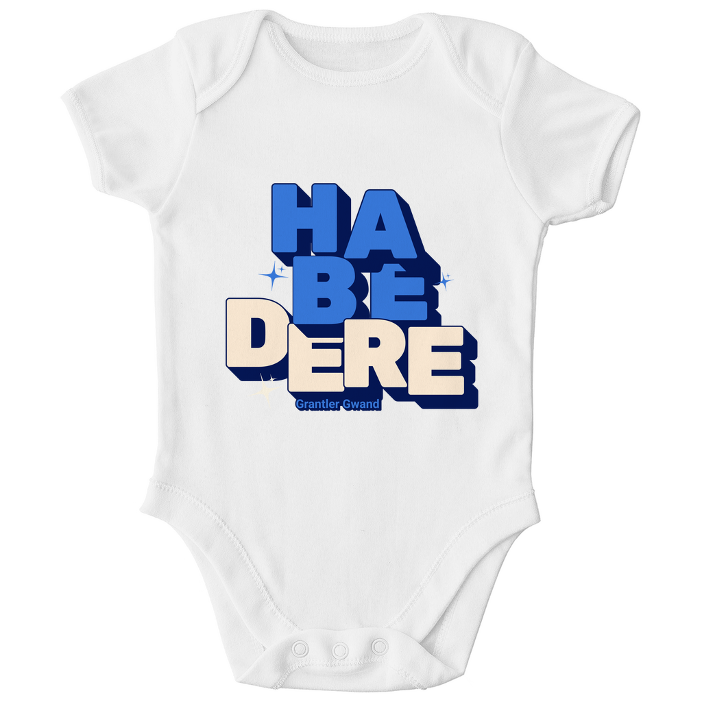 Bayerischer Bio Baby Body - Habe dere - blau - Grantler Gwand