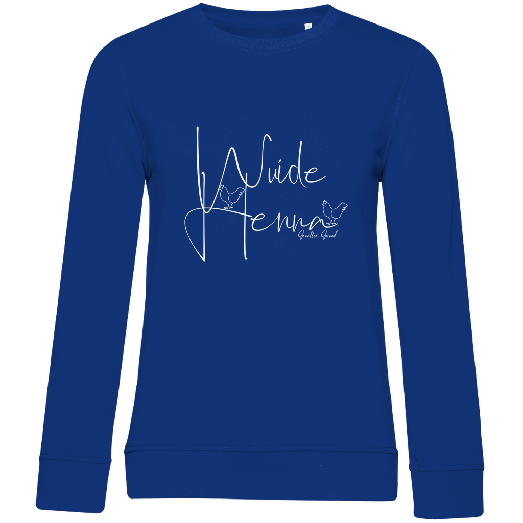 Damen Premium Bio Sweatshirt wuide Henna - weiß
