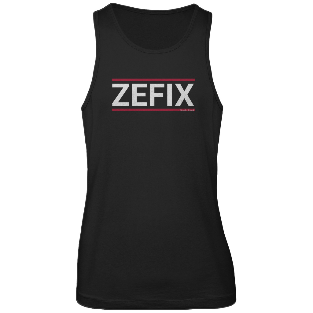 Bayerisches Herren Premium Tank Top Zefix - rot/weiß - Grantler Gwand