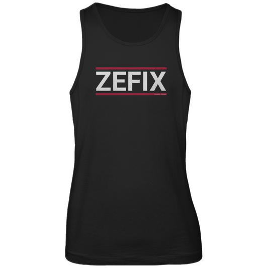 Bayerisches Herren Premium Tank Top Zefix - rot/weiß - Grantler Gwand