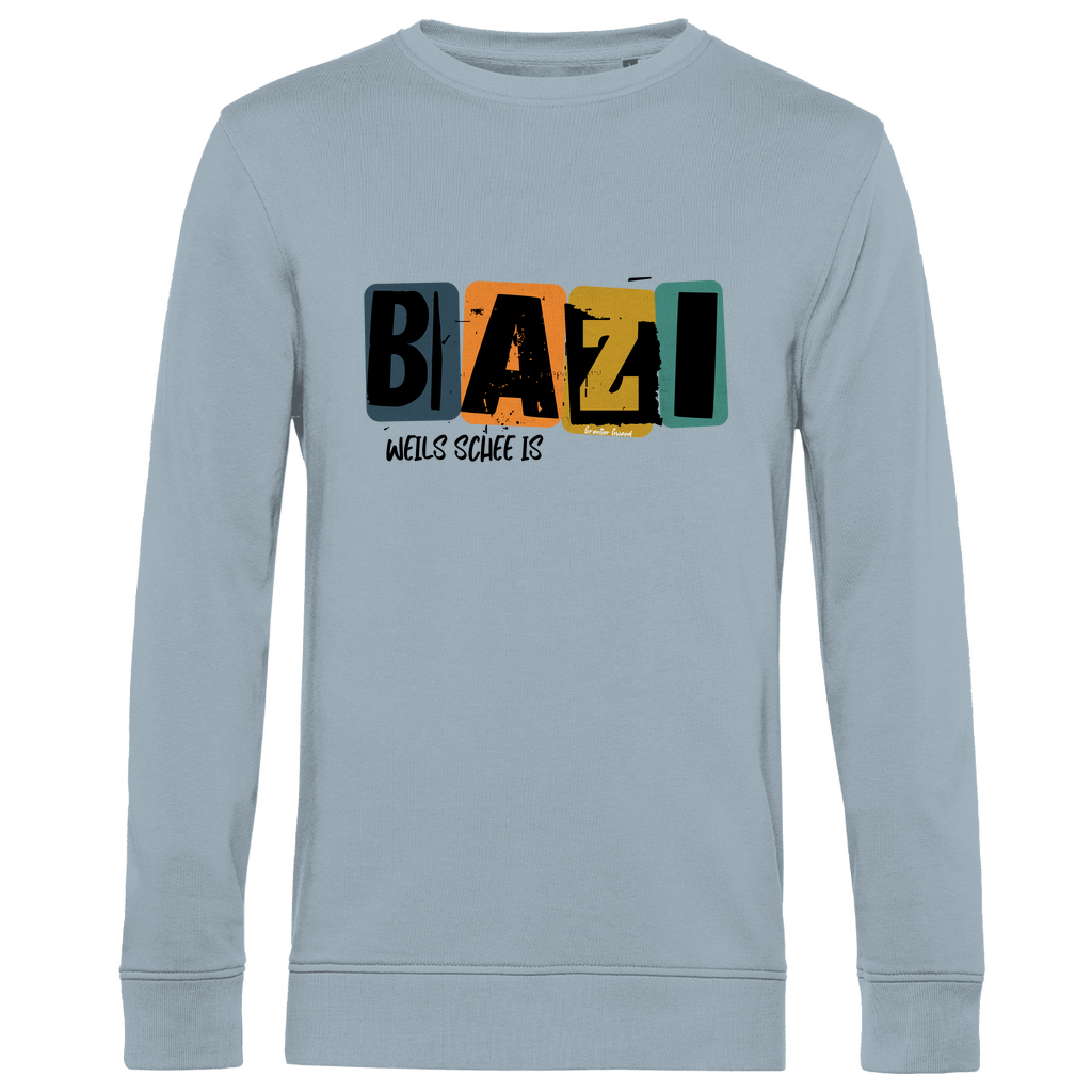 Herren Premium Bio Sweatshirt Bazi, weils schee is