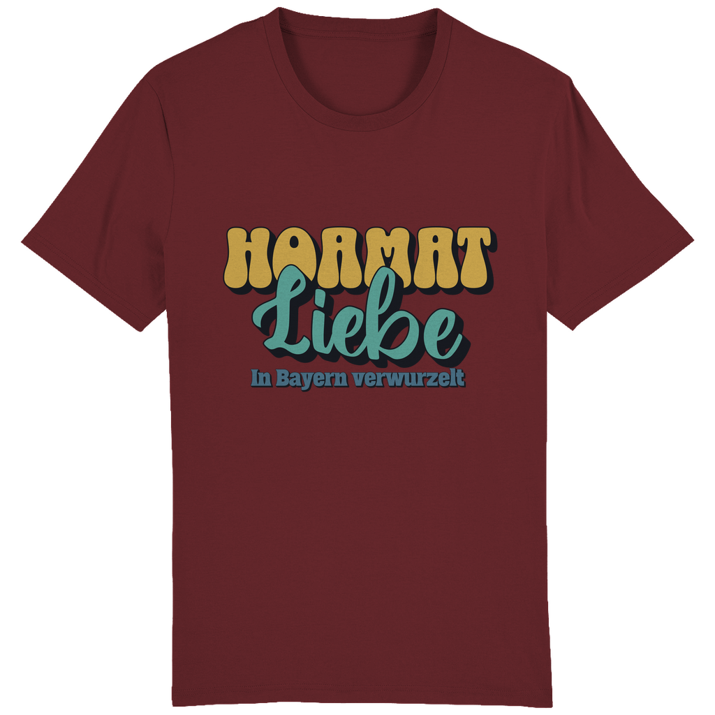 Bayerisches Herren T-Shirt Hoamat Liebe -gold/grün - Grantler Gwand