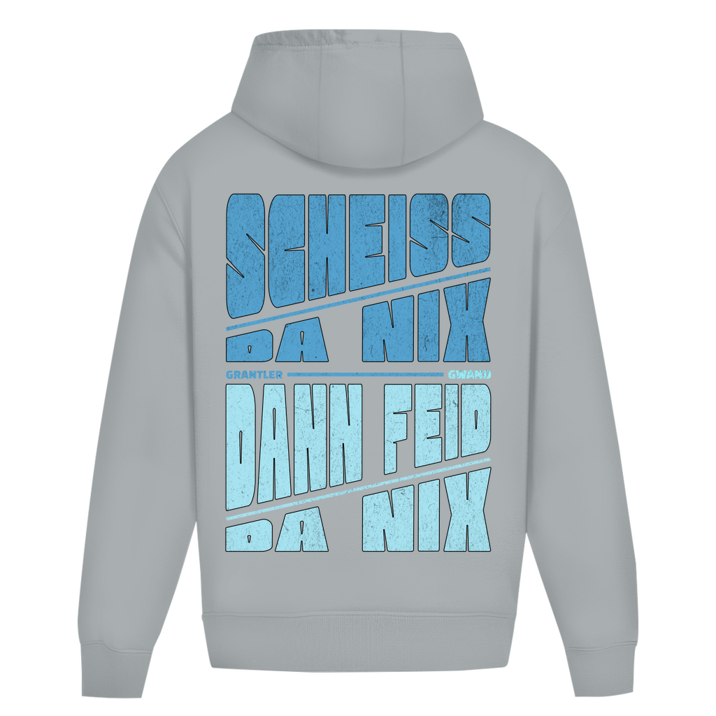 Bayerischer Heavy Oversize Hoodie Unisex - Wuid, frei, bei jedem Schmarrn dabei - Grantler Gwand