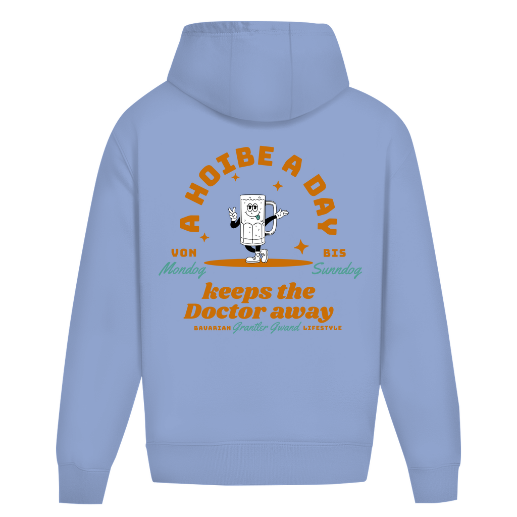Bayerischer Heavy Oversize Hoodie Unisex - A Hoibe a Day keeps the Doctor away - Grantler Gwand