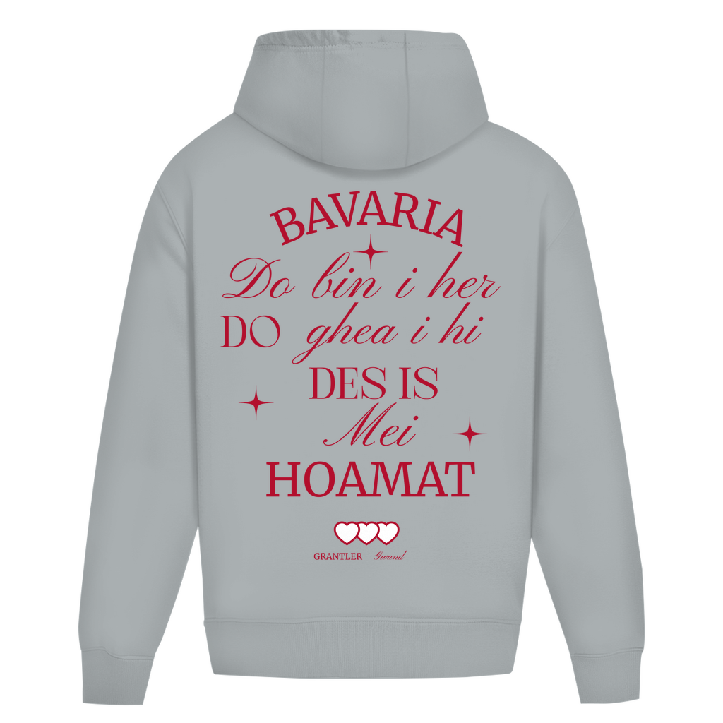 Bayerischer Heavy Oversize Hoodie Unisex - Bavaria, do bin I her - Grantler Gwand